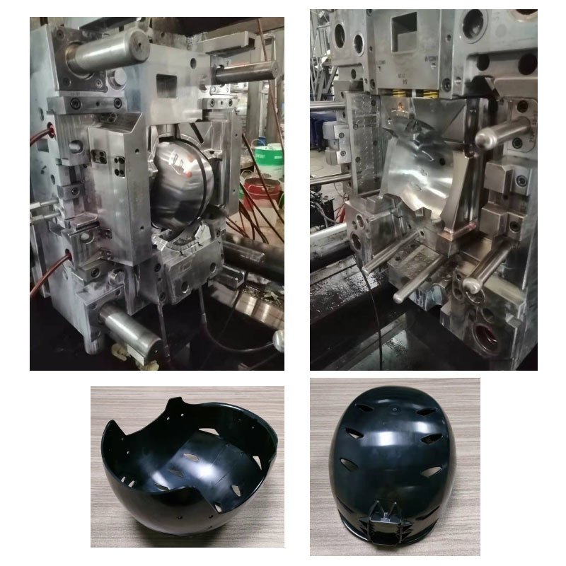 Aanpassen Plastic Shell Injection Mold Voor Fiets Helmet / Motorfiets Helmet